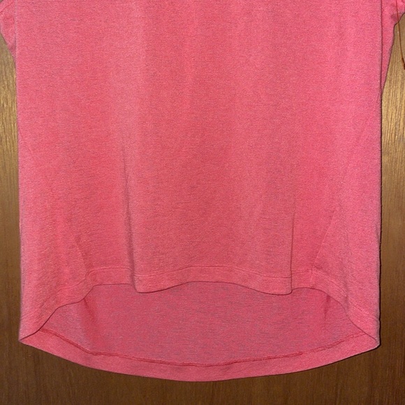 •ATHLETA•CORAL BREEZY &FLOWY MUSCLE HI-LOW WAISTLINE HEM TANK TOP SIZE LARGE EUC - Picture 8 of 9